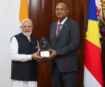 PM Modi Conferred 'Guardian of the Blue Horizon' Honour by Seychelles