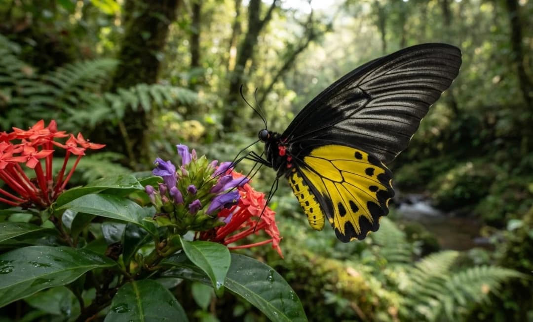 Southern Birdwing Sighted in Telangana