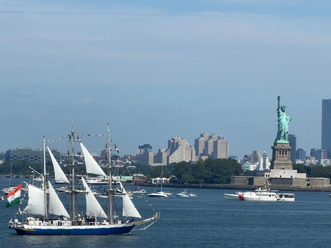 INS Sudarshini Sails into New York Harbour -- Lokayan 2026
